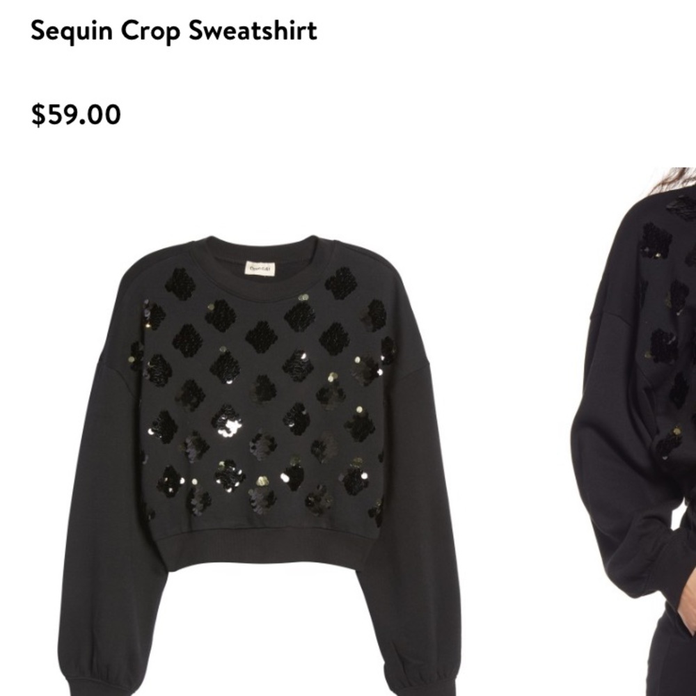 Black with hearts sweater